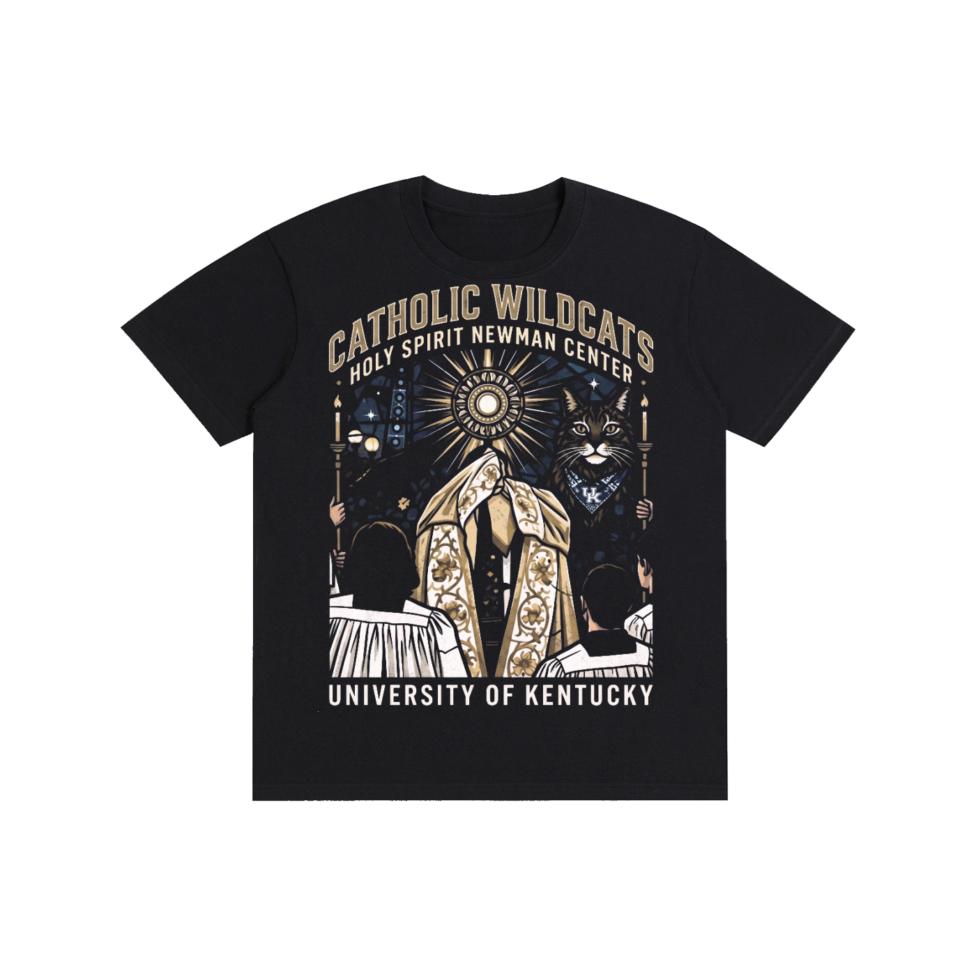 Catholic Wildcats Adoration Pure Cotton Unisex T-Shirt
