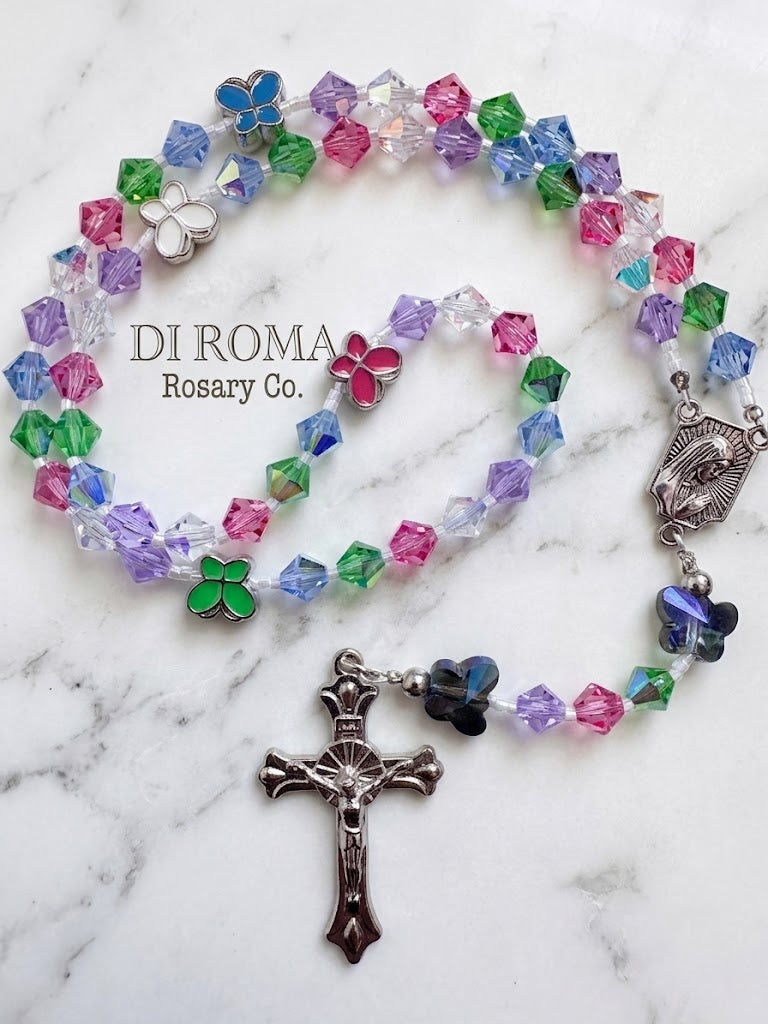 Chrysalis Butterfly Fine Crystal Rosary
