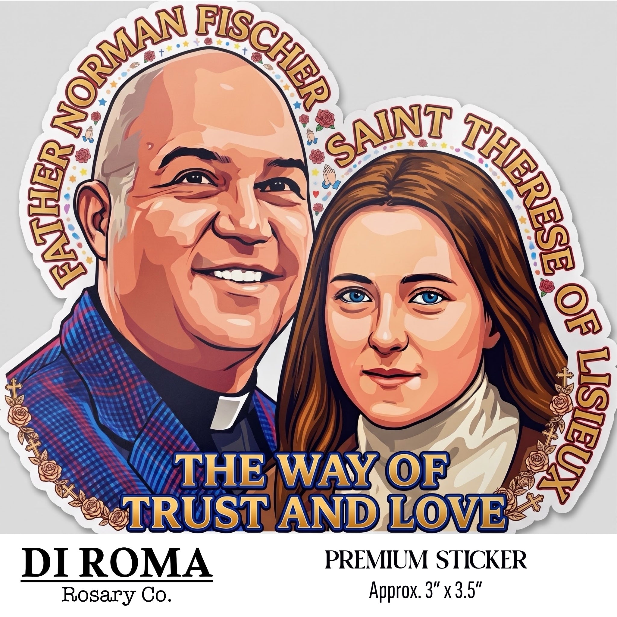 Fr. Norman and Therese Premium Sticker