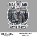 Saint Maximilian Kolbe Premium Sticker