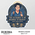 Saint Carlos Acutis Premium Sticker