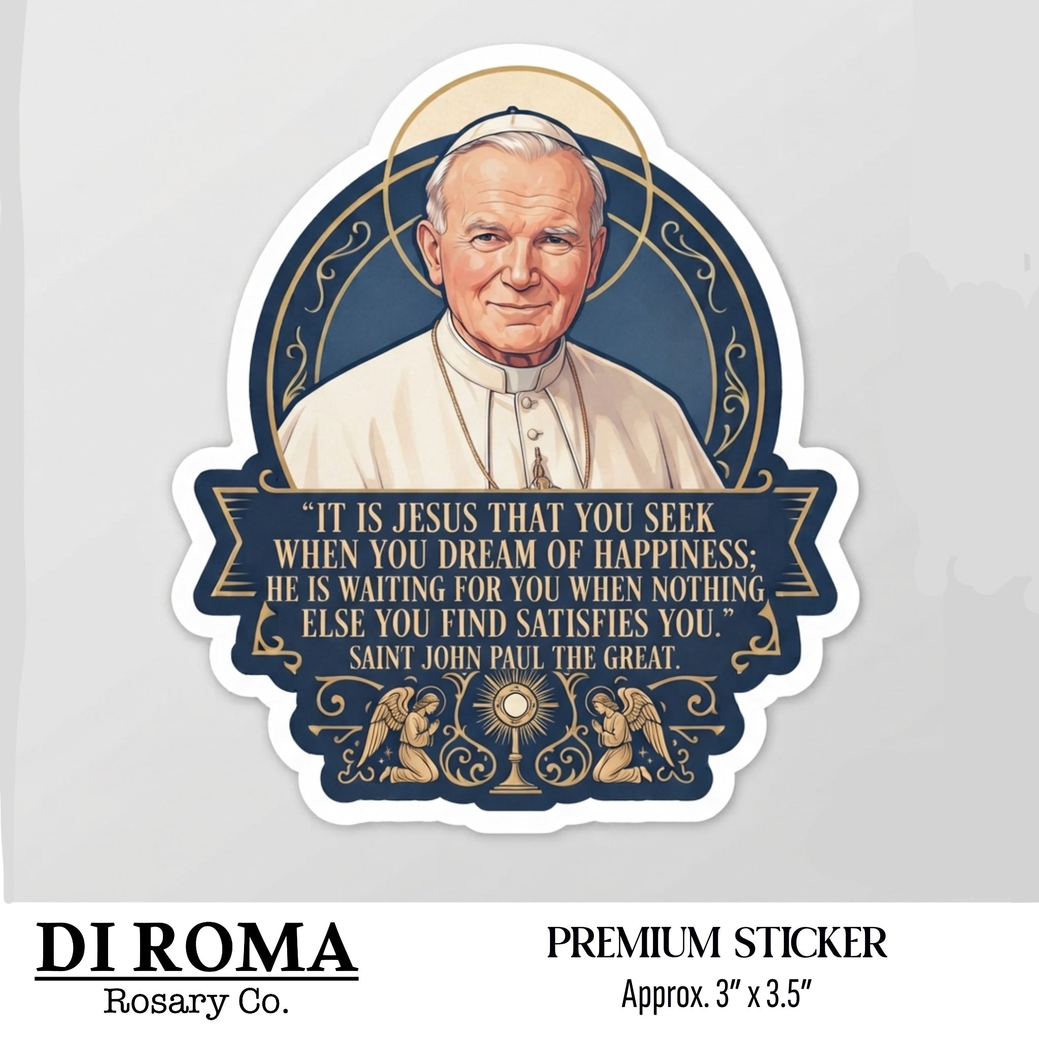 Saint John Paul the Great Premium Sticker