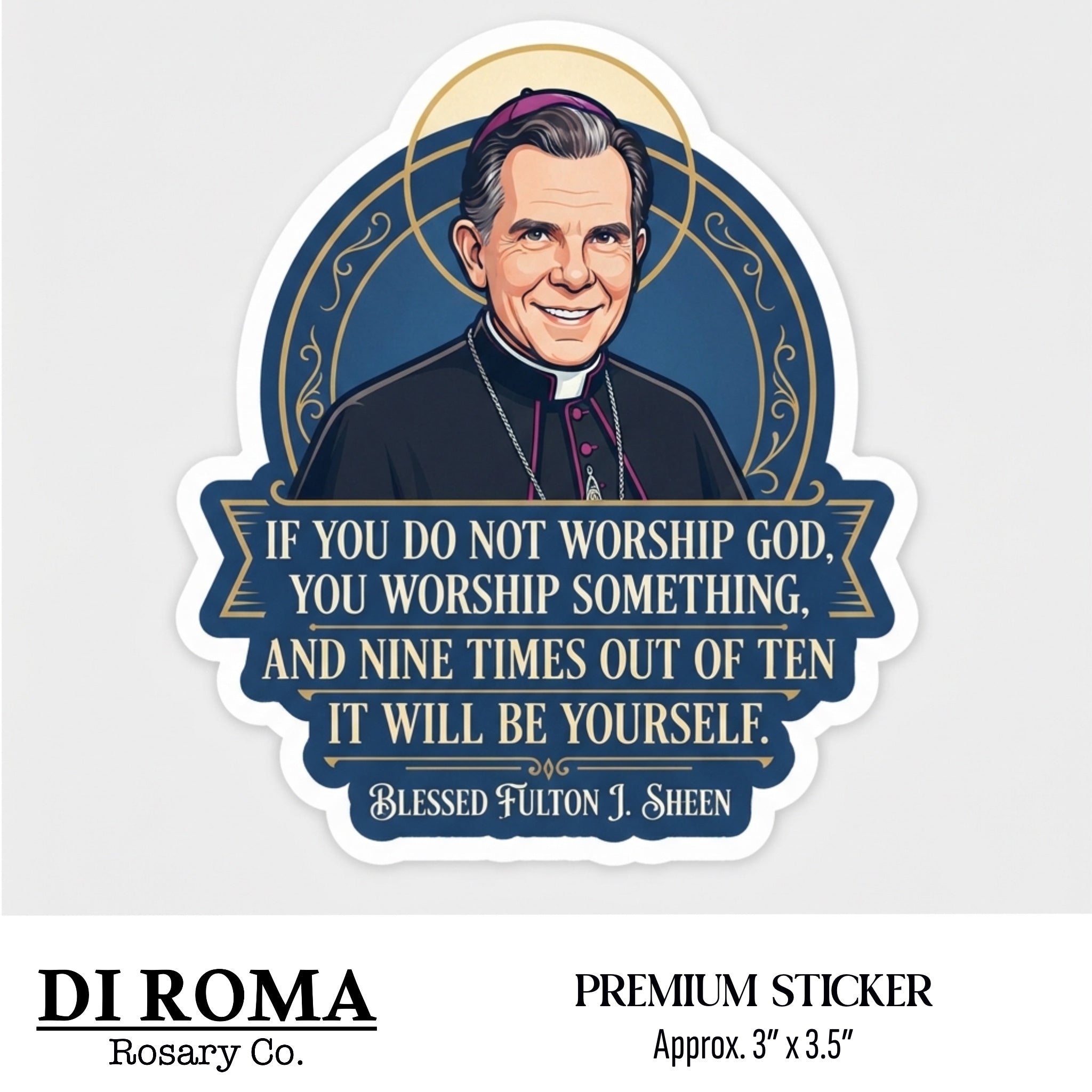 Blessed Fulton Sheen Premium Sticker