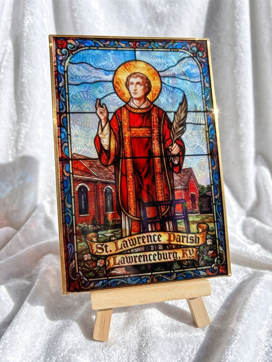 St. Lawrence Parish Cathedral Glass Decorative Panel